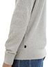 Tom Tailor® Soft Sweater With A Round Neck - Grey Heather Melange