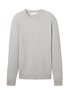 Tom Tailor® Soft Sweater With A Round Neck - Grey Heather Melange