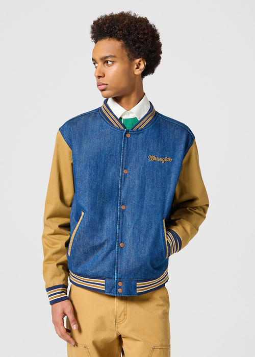 Wrangler Varsity Jacket Dijon - 112357209