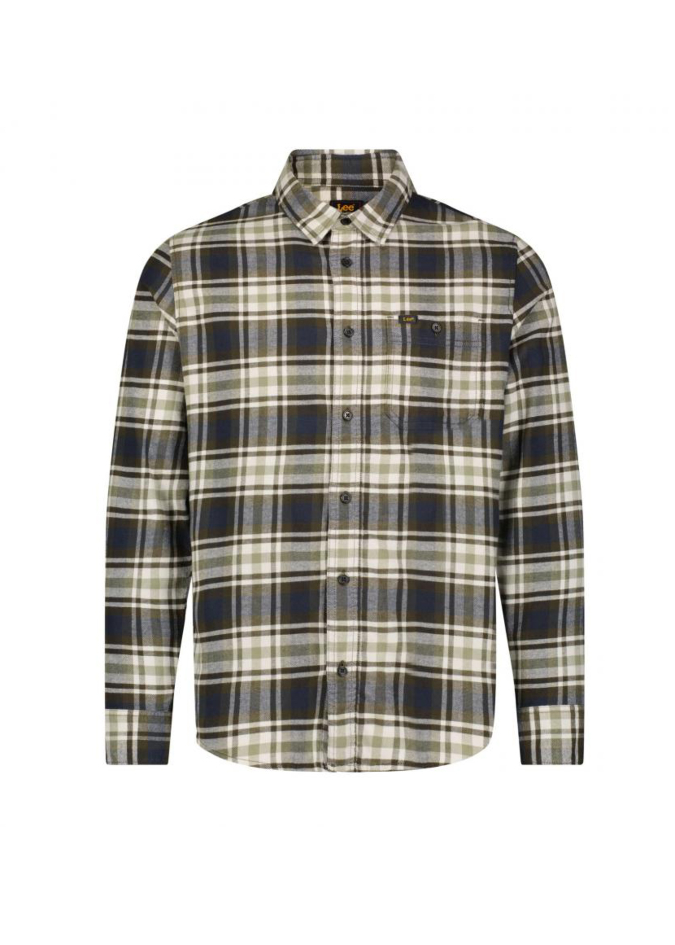 Lee Leesure Shirt Green Check - 112355701