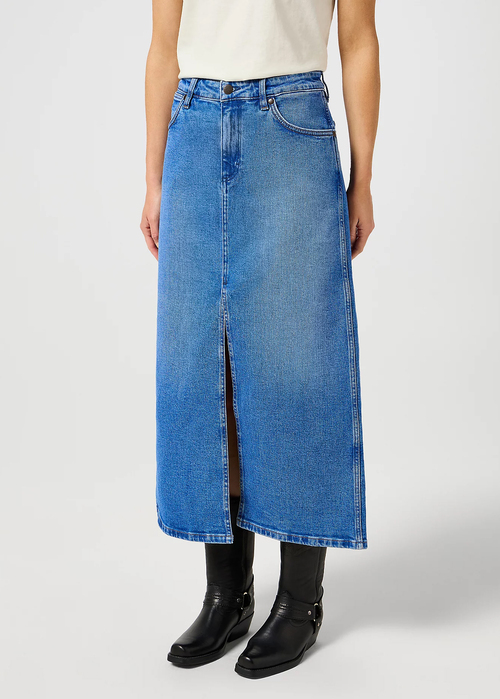 Wrangler® Denim Maxi Skirt...