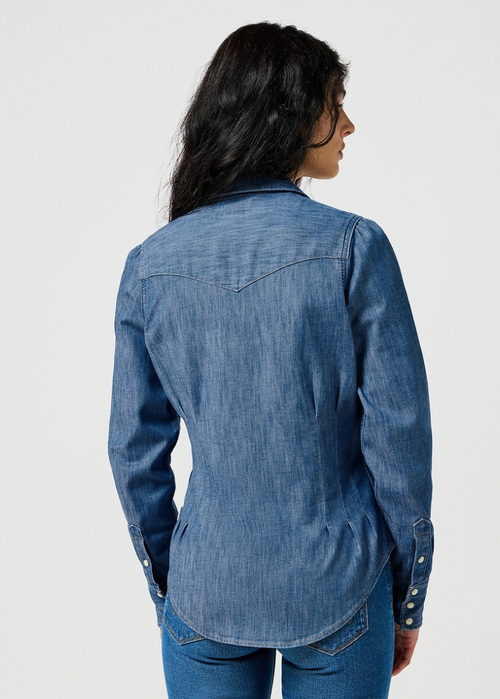 Wrangler® Slim Waisted Blouse - Vintage Fade