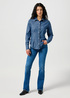 Wrangler® Slim Waisted Blouse - Vintage Fade