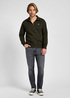 Lee Half Zip Sweatshirt Olive Night - 112355752