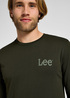 Lee® Long Sleeve Med Wobbly Tee - Olive Night