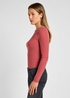 Lee® Long Sleeve Boat Neck Tee - Cinammon