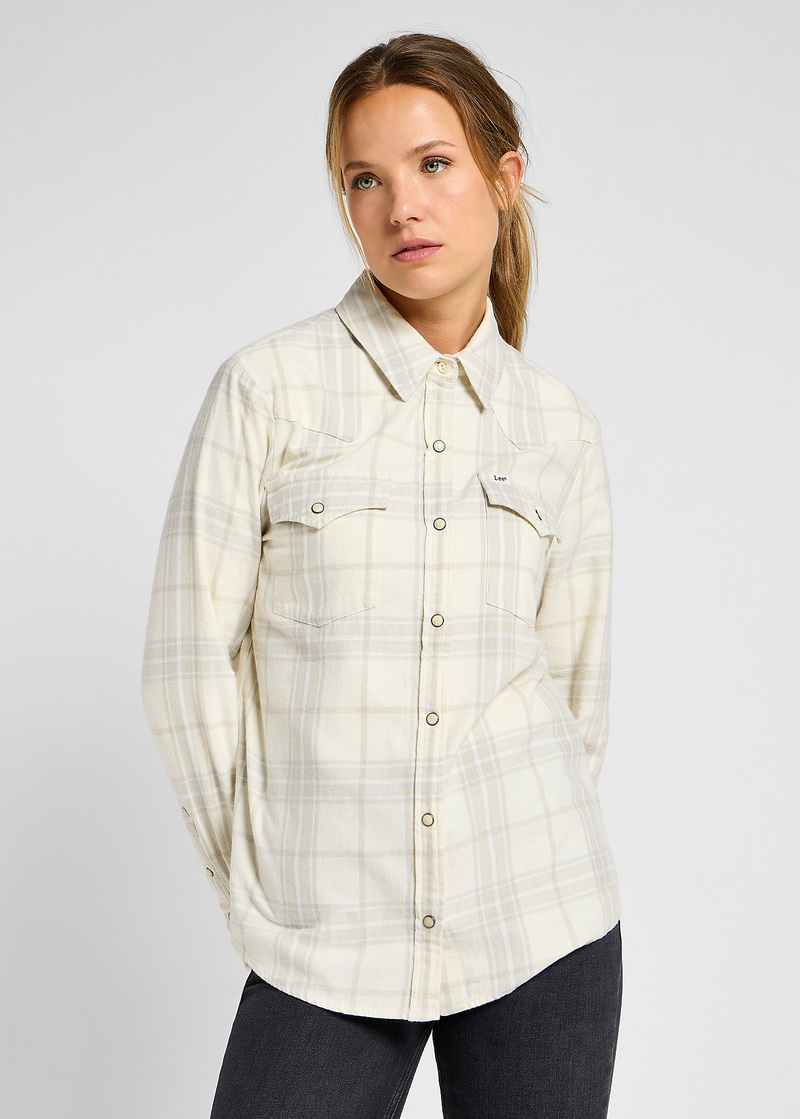 Lee Regular Western Shirt Salina Stone Check - 112355148