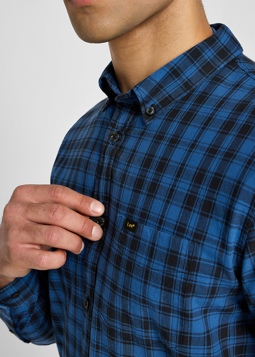 Lee® Button Down Shirt - Blue Check