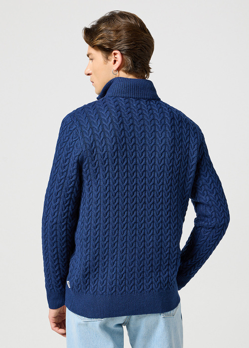 Wrangler® Half Zip Knit - Navy