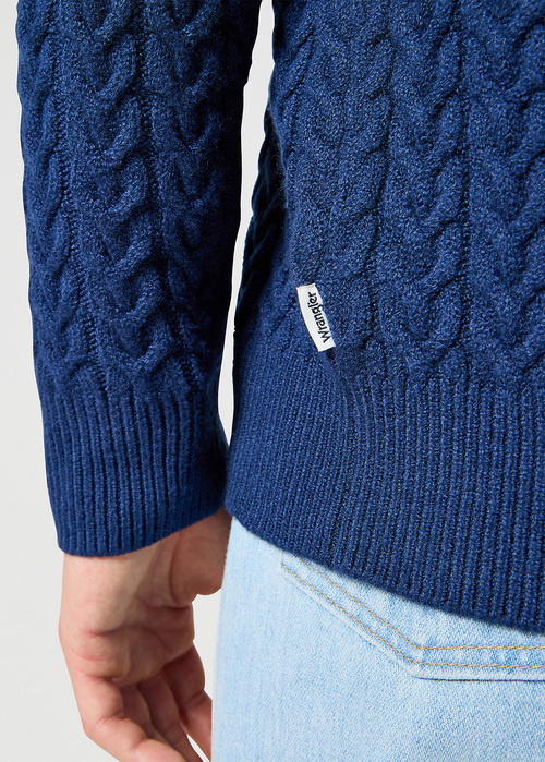 Wrangler® Half Zip Knit - Navy