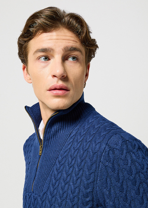 Wrangler® Half Zip Knit - Navy