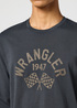 Wrangler® Long Sleeve Graphic Tee - Faded Black