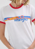 Wrangler® x Hot Wheels Logo Ringer Tee - White