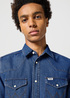 Wrangler® Western Shirt - Dark Stone