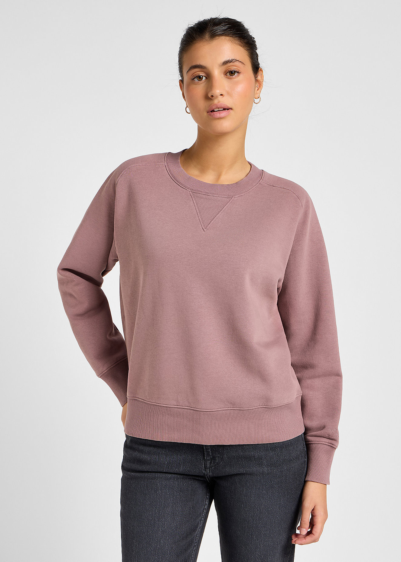 Lee® Reglan Crew Sweatshirt - Dreamy Mauve