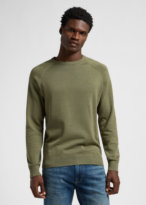 Lee Clean Raglan Sweater Mercantile Green - 112355673