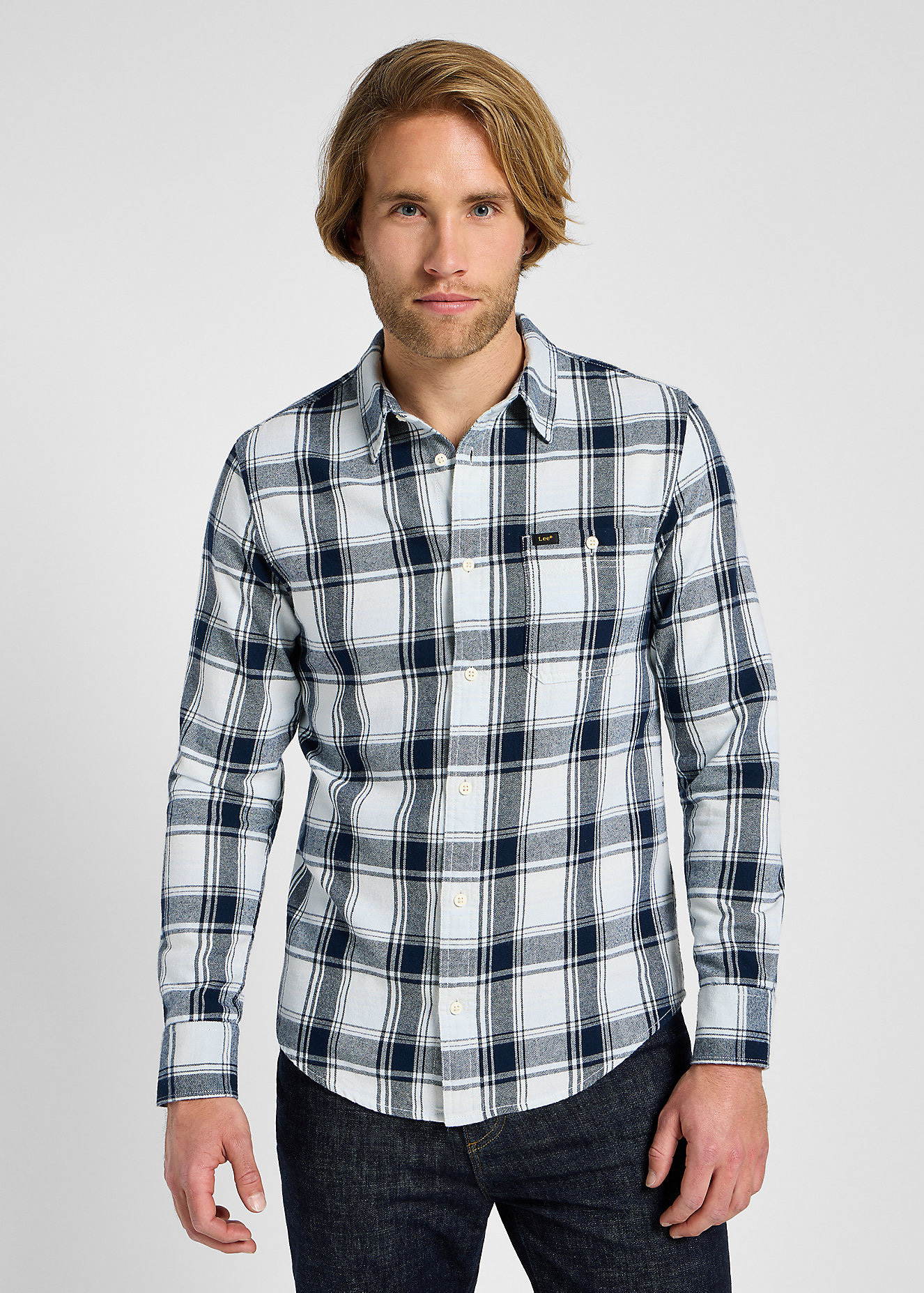 Lee Leesure Shirt Cloud Check - 112355714