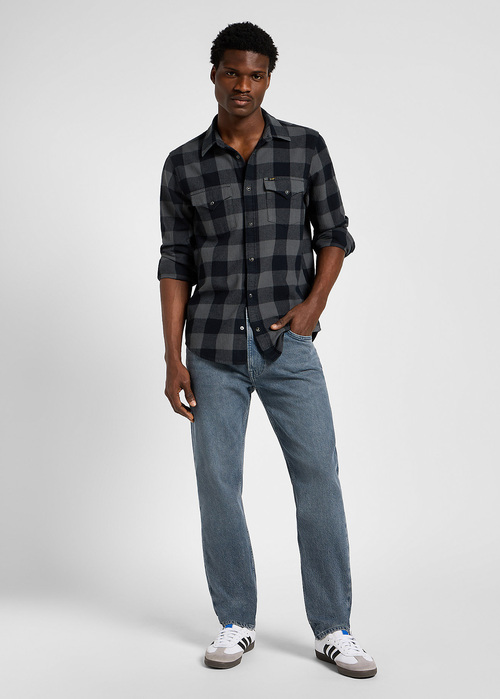 Lee® Clean Western Shirt  - Static Gray Check