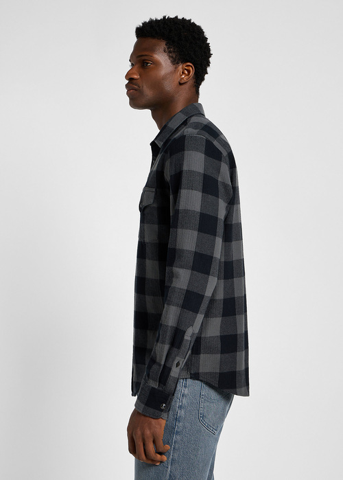 Lee® Clean Western Shirt  - Static Gray Check