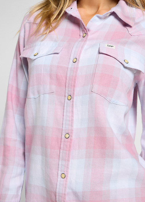 Lee® Regular Western Shirt - Pretty Plum Check