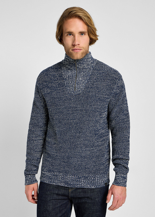 Lee Half Zip Knit Mood Indigo - 112355674