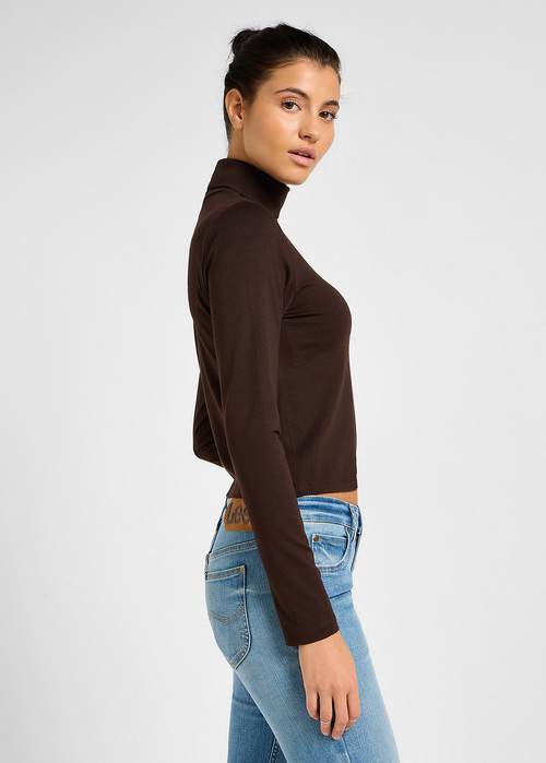 Lee® Long Sleeve Turtleneck - Espresso