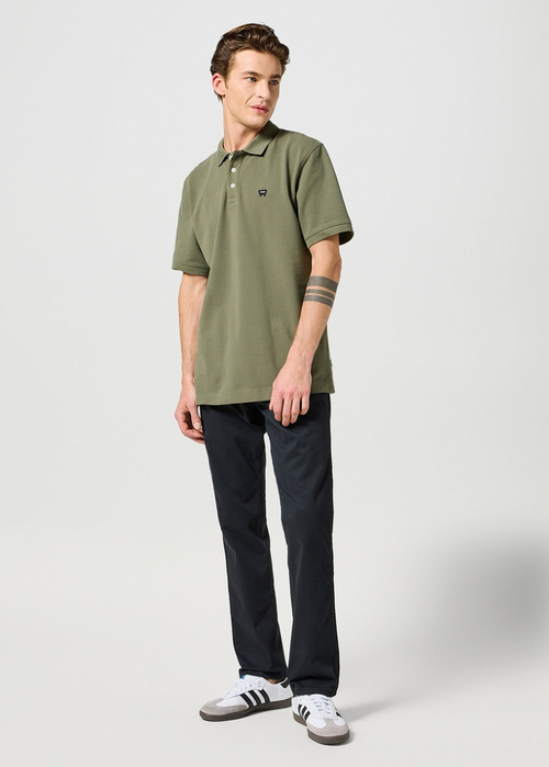 Wrangler® Short Sleeve Polo Tee  - Dusty Olive