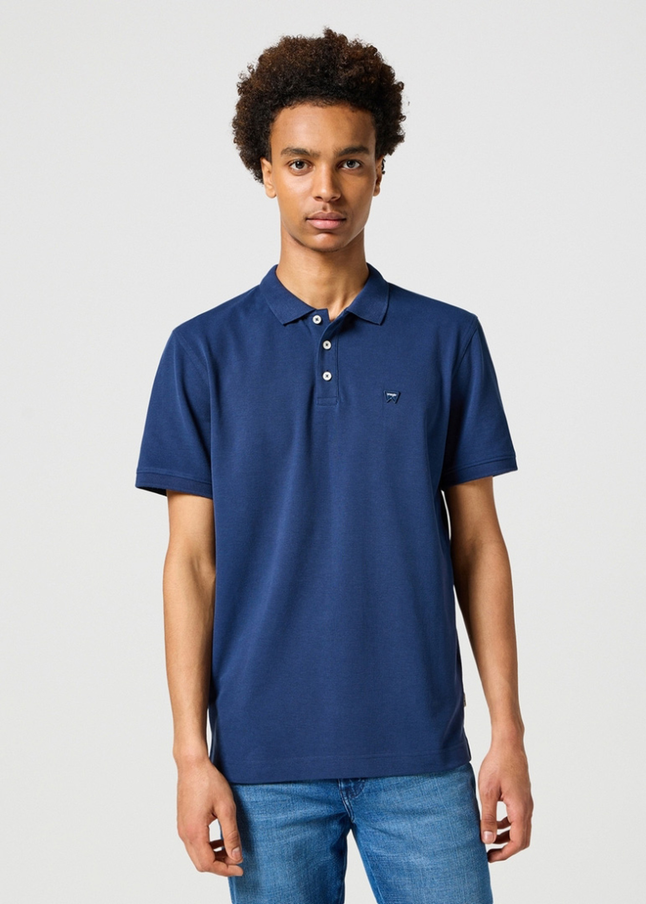 Wrangler® Short Sleeve Polo Tee - Navy