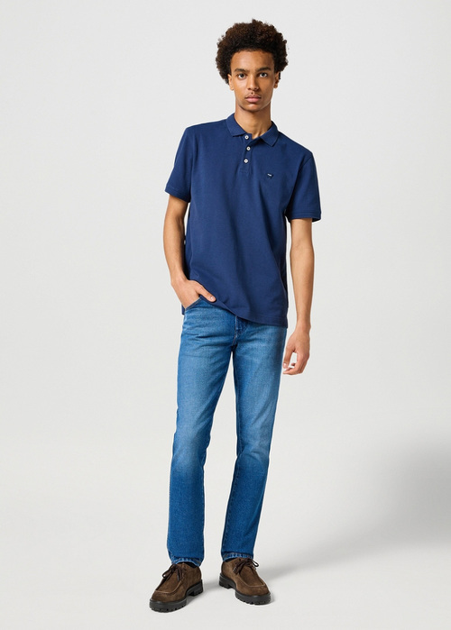 Wrangler® Short Sleeve Polo Tee - Navy