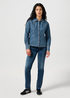 Wrangler® Exaggerated Yoke Shirt Jacket - Faded Blue