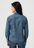 Wrangler® Exaggerated Yoke Shirt Jacket - Faded Blue