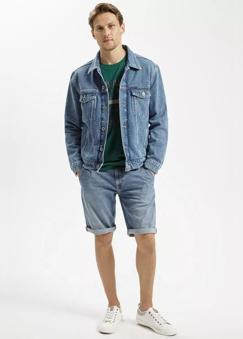 Cross Jeans® Leom Shorts - Mid Blue (187)