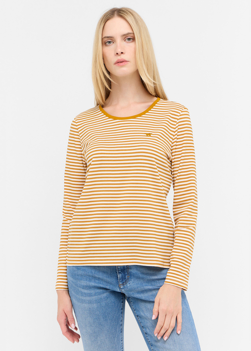 Mustang Anna C Neck Brown Stripe - 1015768-12660