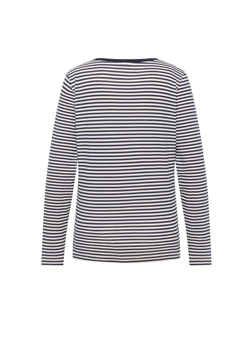 Mustang® Anna C-Neck - Navy Stripe