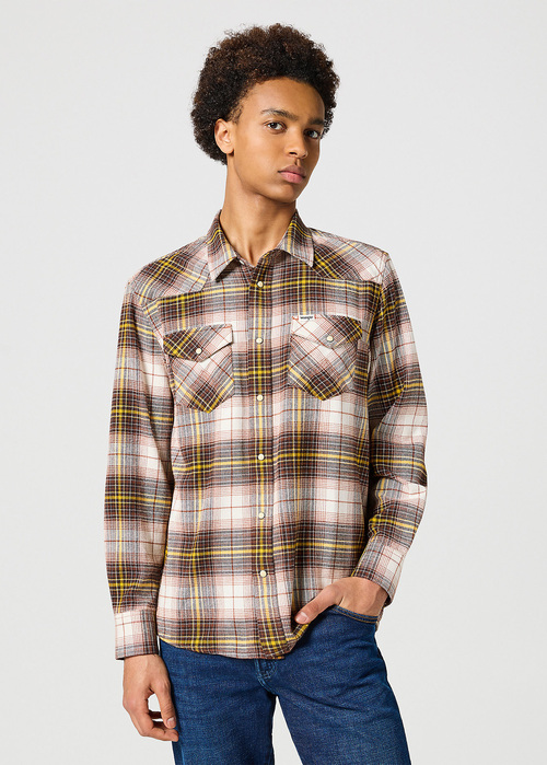 Wrangler Western Shirt Gingerbread - 112357247