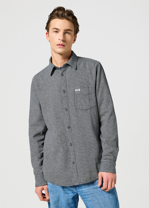 Wrangler® One Pocket Shirt - Grey Blue