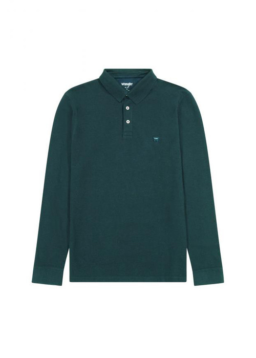 Wrangler® Long Sleeve Polo Tshirt - Teal