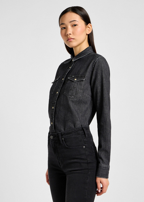 Wrangler® Regular Western Shirt  - Black Darks