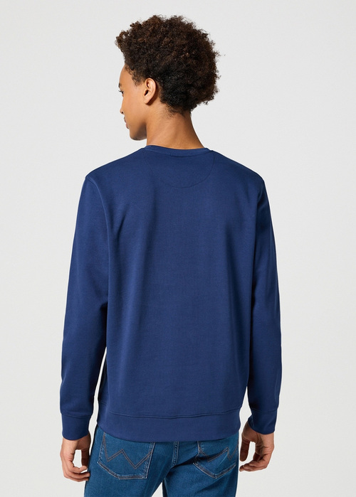 Wrangler® Small Logo Crew - Navy