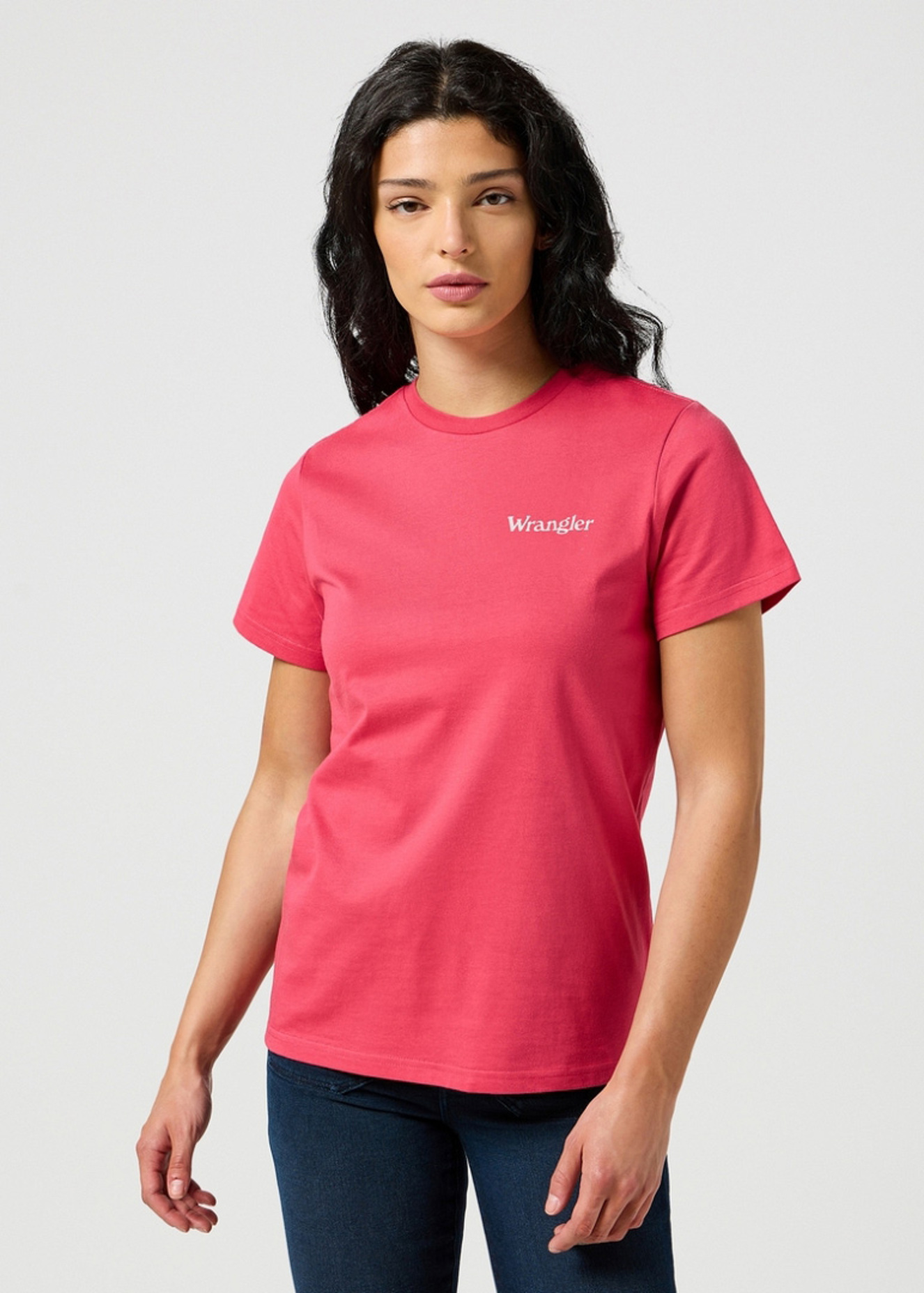 Wrangler Regular Tee Raspberry Wine - 112355285