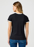 Wrangler Ringer Tee Black - 112355288