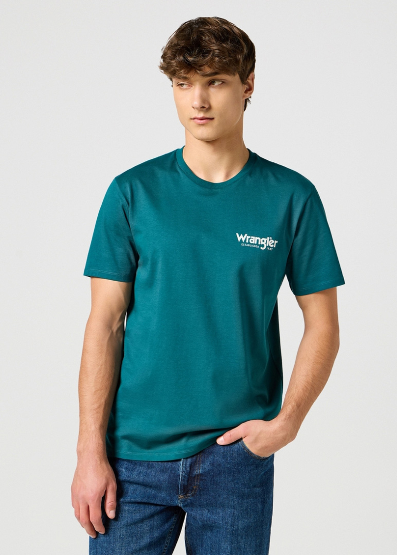 Wrangler Graphic Tee Deep Teal - 112355050