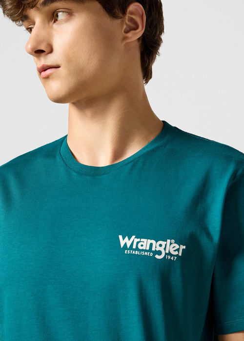 Wrangler Graphic Tee Deep Teal - 112355050