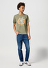 Wrangler Americana Tee Dusty Olive - 112355035