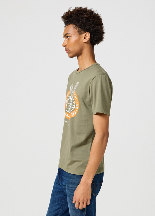 Wrangler Americana Tee Dusty Olive - 112355035