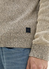 Tom Tailor® Halfzip Sweater - Sand Taupe Navy Multicolor