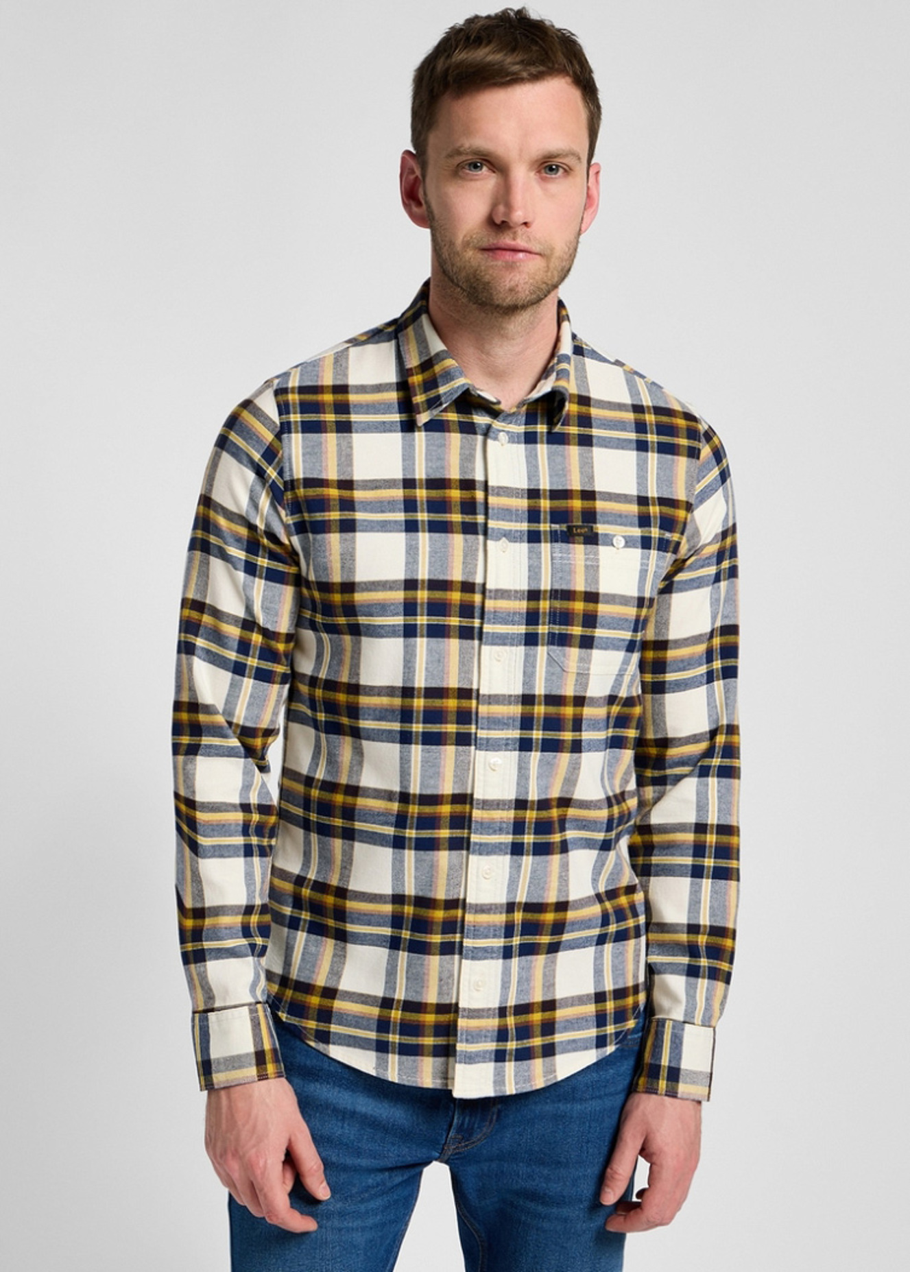 Lee® Leesure Shirt - Ecru Check