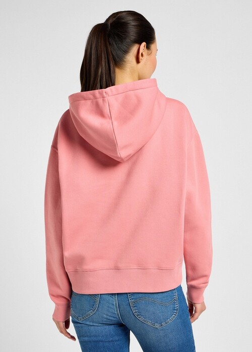 Lee Logo Hoodie Pink - 112355104