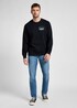 Lee Logo Crew Sweatshirt Jet Black - 112355660