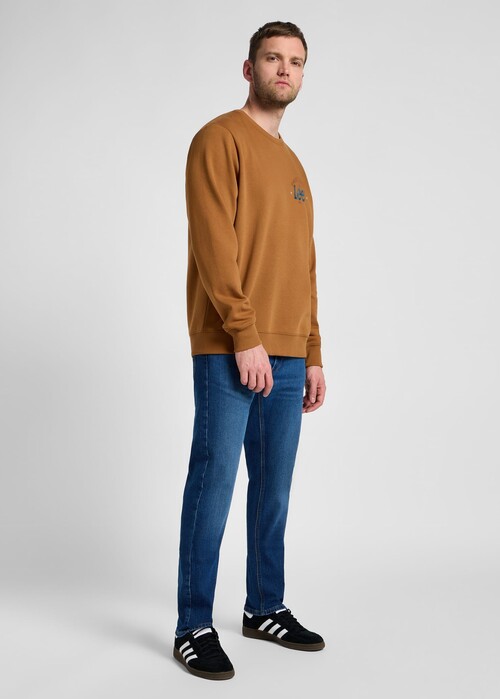 Lee Logo Crew Sweatshirt Acorn